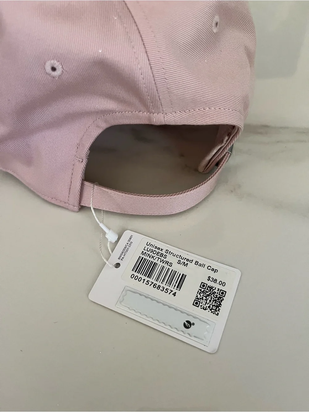 lululemon athletica Light Pink Script Logo Baseball Cap